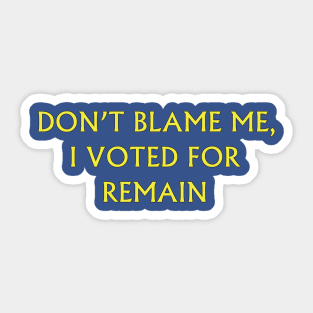 Post-Referendum Blues Sticker